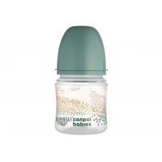 Пляшка антиколікова з широким отвором 120 мл Easystart MOUNTAINS - зелена Canpol Babies 35/242_gre