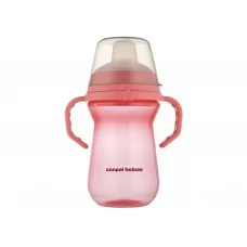 Кружка тренировочная с силиконовым носиком FirstCup 250 мл – розовая Canpol Babies 56/615_pin