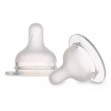 Соска силіконова до пляшечки S-Shape L середня 2 шт Canpol Babies 59/893