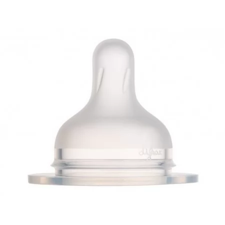 Соска силиконовая к бутылке S-Shape L средняя 2 шт Canpol Babies 59/893