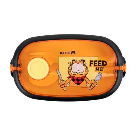 Ланчбокс Kite Garfield GF25-1180, 900 мл, с клапаном, оранжевый, Kite