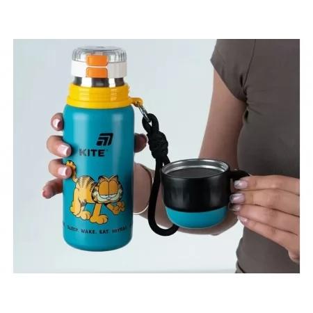 Термос с трубочкой Kite Garfield 500 мл GF25-1229