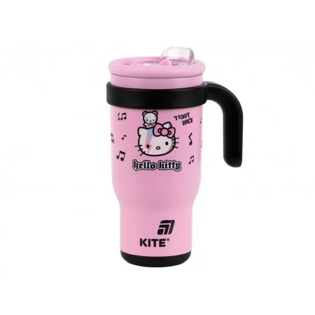 Термокружка з трубочкою 530мл Hello Kitty Kite HK25-1266