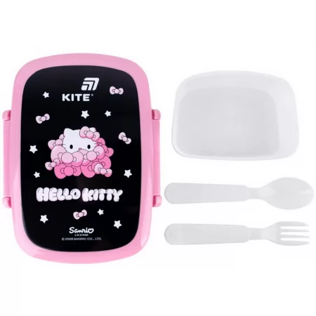 Ланчбокс з мініконтейнером та столовими приладами Kite Hello Kitty HK26-163-1, 750 мл