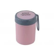 Ланчбокс розовый круглый 450 мл, Kite K23-187-3