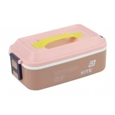 Ланчбокс Kite K25-1183-1, 1000 мл, с ручкой, бежевый, Kite