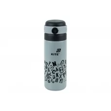 Термос Kite K25-1222-2 500 мл сірий, з кришкою-чашкою та поїльником, Kite
