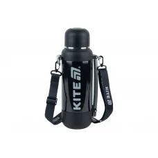 Термос з чашкою Kite K25-1225-1 1200 мл чорний, з ремінцем, Kite