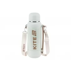 Термос з чашкою Kite K25-1225-2 1200 мл бежевий, з ремінцем, Kite