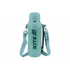 Термос с чашкой Kite K25-1225-3 1200 мл зеленый, с ремешком, Kite