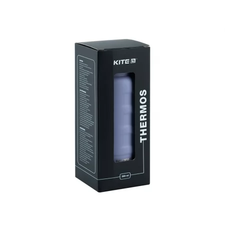 Термос серо-фиолетовый 500 мл, Kite K24-1204-3
