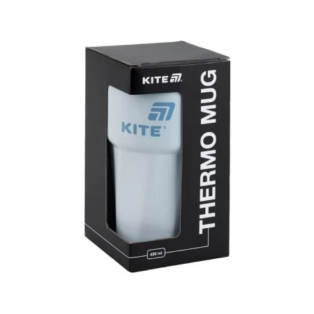 Термокружка серо-голубая 450мл, Kite K25-1220-2 Термокружка серо-голубая 450мл, Kite K25-1220-2