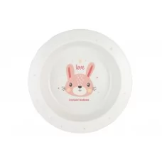 Мисочка пластикова CUTE ANIMALS - рожева Canpol Babies 4/412_pin2