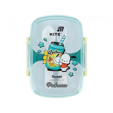Ланчбокс с контейнерами и столовыми приборами Kite Pochacco PC26-181, 750 мл