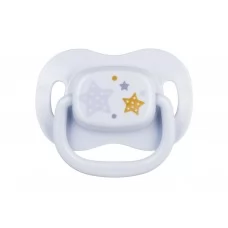 Пустышка силиконовая симметричная 0-6 м Newborn baby - голубая, Canpol babies 22/580_blu_new