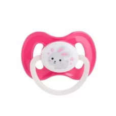 Пустушка латексна кругла 0-6 м-ців Bunny & Company рожева, Canpol babies 23/277_pin_new