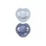 Пустышка силиконовая динамическая Prime 18+ мес 2 шт Baby Blue/Blue LOVI 34/419