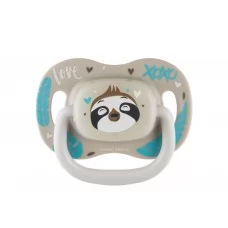Пустышка силиконовая круглая 6-18 м-цев EXOTIC ANIMALS ленивец, Canpol babies 34/934_leni