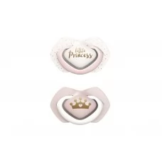 Пустышка силиконовая симметричная 0-6 мес ROYAL BABY 2 шт - розовая Canpol Babies 22/650_pin