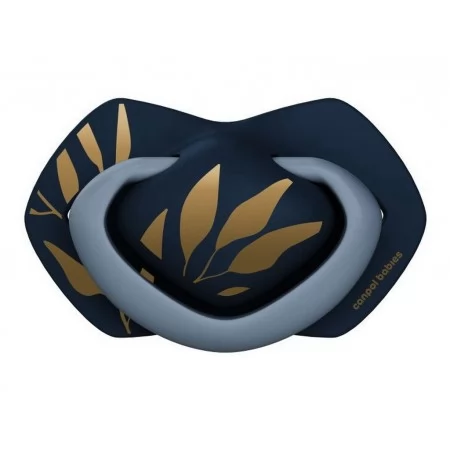 Пустушка силіконова симетрична 6-18 міс GOLD 2 шт - блакитна Canpol Babies 22/665_blu