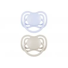 Пустышка силиконовая симметричная 18 мес+ DENTAL AIR 2 шт - голубая Canpol Babies 23/227_blu