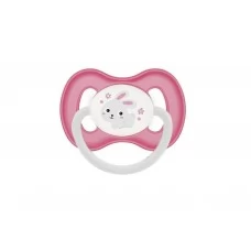 Пустышка силиконовая симметричная 0-6 месяцев Bunny & Company розовая Canpol Babies 23/268_pin Пустышка силиконовая симметричная 0-6 месяцев Bunny & Company розовая Canpol Babies 23/268_pin