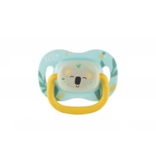 Пустышка силиконовая симметричная 0-6 мес EXOTIC коала Canpol Babies 34/920_koal