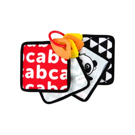 Игрушка сенсорные мягкие карточки с прорезывателем для зубов BabiesBoo, Canpol babies 68/096