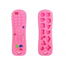 Прорезыватель силиконовый Пульт розовый, MegaZayka 0424Pink