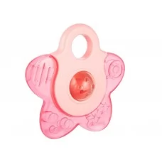 Брязкальце-зубогризка з водою Зірочка - коралове Canpol Babies 56/161_cor