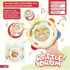 Погремушка бубон BabyToys 2501 для новонароджених різних кольорів