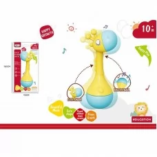 Погремушка BabyToys 368-36 Жирафа з пищалкою різнобарвна