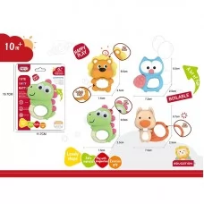 Погремушка BabyToys 668-232 животные с прорезывателем