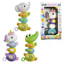 Брязкальце 68365 "WToys", ОЗВУЧУВАННЯ УКРАЇНСЬКОЮ МОВОЮ, підсвічування, пісні, мелодії, в коробці, ВИДАЄТЬСЯ МІКС ВИДІВ