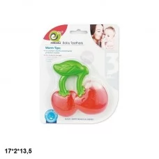 Погремушка-прорезыватель BabyToys B31 вишня лист для новорожденных