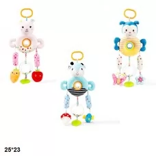 Мягкая погремушка BabyToys L1506 с прорезывателем и звоночком