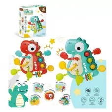 Погремушка BabyToys YD 750-14 Динозавр з прорізувачем 2 кольори