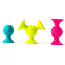 Набор сенсорных погремушек на присосках Fat Brain Toys pipSquigz 3 шт. F089ML 