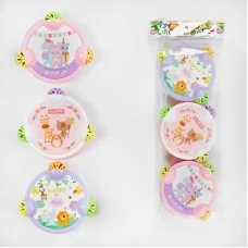 Погремушки Бубни 929-65 BabyToys набор 3 штуки разные цвета Погремушки Бубни 929-65 BabyToys набор 3 штуки разные цвета