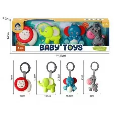 Погремушки для новорожденных BabyToys 977-3, 4 штуки, разные цвета Погремушки для новорожденных BabyToys 977-3, 4 штуки, разные цвета