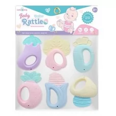 Набір гриміцьких іграшок BabyToys KD 225-105 з прорізувачами, 6 штук