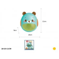 Неваляшка BabyToys 828 ведмедик з прорізувачем і звуком