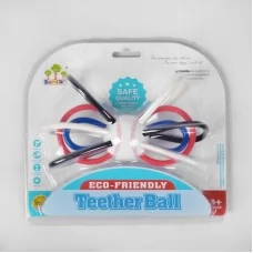 Погремушка детская BabyToys бейсбольный мяч с пищалкой