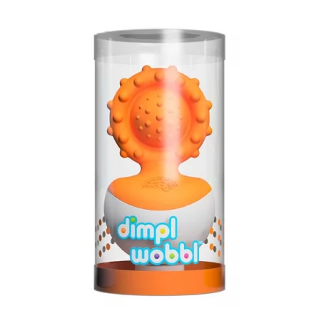 Прорізувач-неваляшка Fat Brain Toys dimpl wobl помаранчевий F2172ML Прорізувач-неваляшка Fat Brain Toys dimpl wobl помаранчевий F2172ML