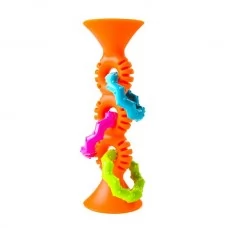 Прорезыватель-погремушка на присосках Fat Brain Toys pipSquigz Loops оранжевый F165ML 