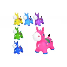 Игрушка прыгун надувная Лошадка с ручками, 6 цветов (цена за 1шт)