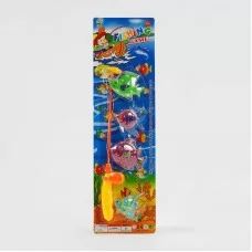 Магнитная удочка для рыбалки BabyToys 555-6 AB, 4 рыбки Магнитная удочка для рыбалки BabyToys 555-6 AB, 4 рыбки