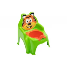 Горщик дитячий Тигр №1 Салатовий, пластик, 013317/01/7, Doloni Toys