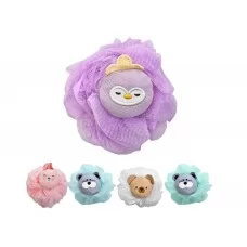 Мочалка-бант детская Animals 30 г, с игрушкой, 5 видов (цена за 1шт), R90469
