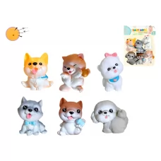 Набор игрушек для купания Собачки, 7,5 см, 6 шт YF002-7